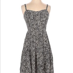 New Old Navy Leopard Cheetah Print Fit and Flare Dress Size Small S NWT